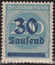 Germany 1923 Numeros 30th - 200M Azul Scott 249. Alemania 1923 249. Subida por susofe